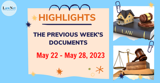 Notable documents of Vietnam in the previous week (from May 22 to May 28, 2023)  